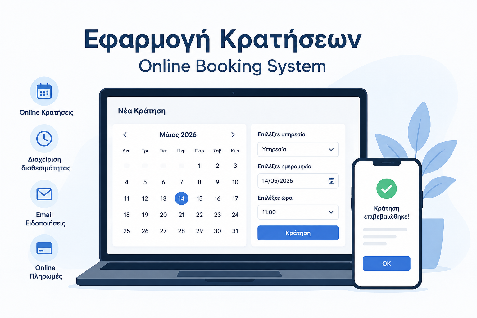 Εφαρμογή Κρατήσεων | Booking System