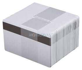 Πλαστική Κάρτα PVC  CR80-L Λευκές Πλαστικές Κάρτες με μαγνητική ταινία LoCo